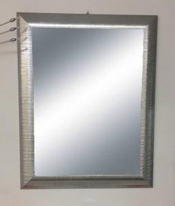 Specchiera con cornice argento